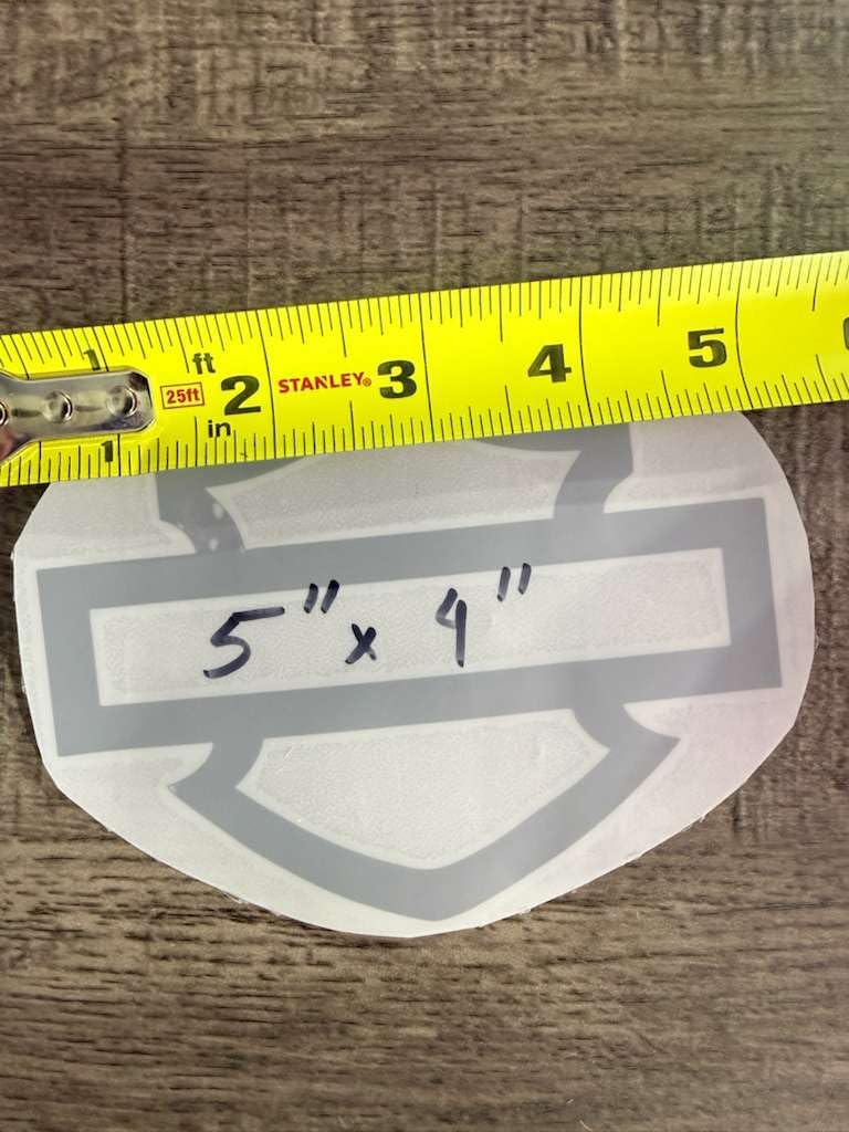 Motorcycle Bar and Shield Design #1 Vinyl Decal Sticker Car HD Moto Club Biker 5"x 4" (Black) - Image 6