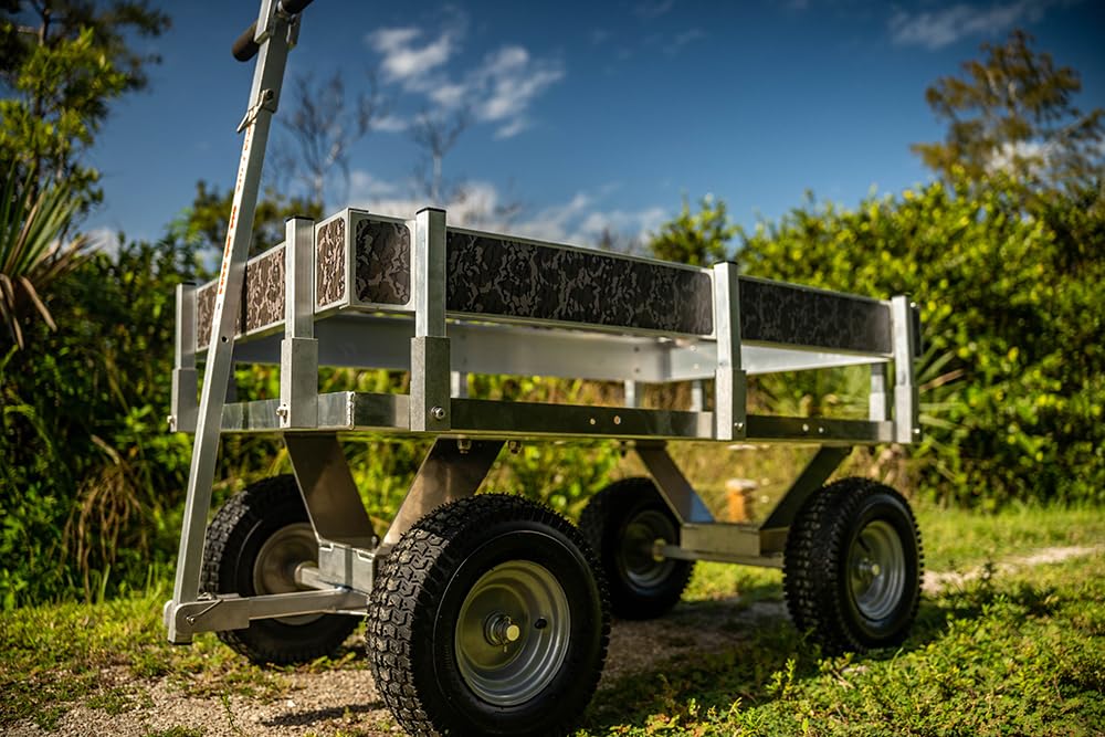 Country Kahuna All Terrain Wagon-Solid Aluminum Construction, Large Turf Tires, Clevis, Made in The USA!