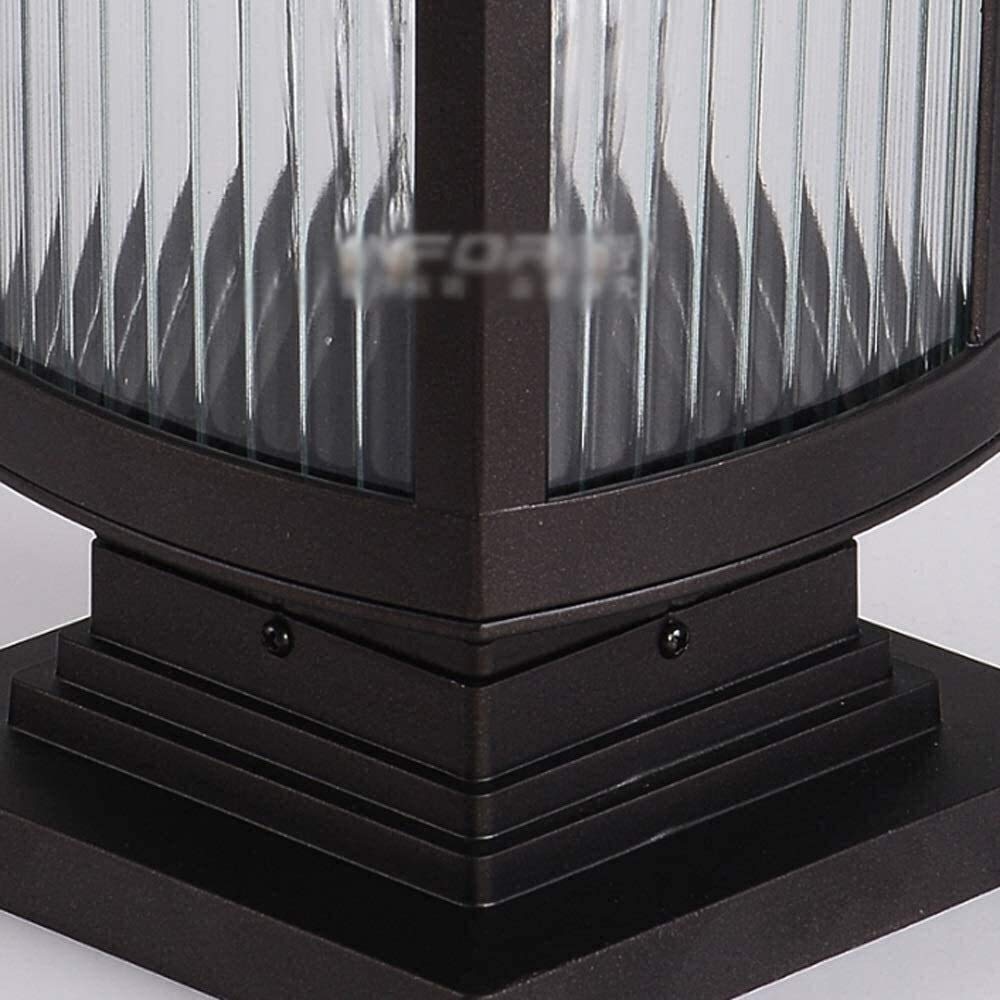 Ogrodowa lampa Die-Light Szklana lampa solarna słupkowa Wodoodporna IP54 Lampa solarna LED na zewnątrz Ogrodzenie Willa Ogród Retro Latarnia Dziedziniec Oświetlenie trawnika Dekoracja uliczna Lampa/35