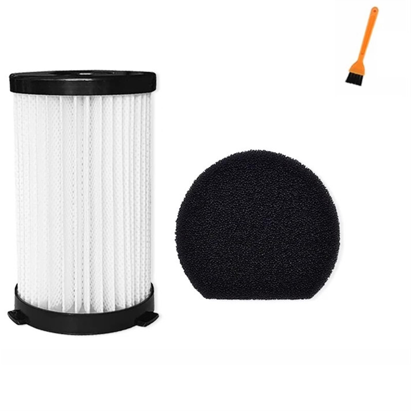 VIXUFAFor MooSoo, for D600 D601, for Cecotec Conga Thunderbrush 520 560, for Ariete Handy Force 2761 2759 RBT, Vacuum Cleaner Filter HEPA Element Vacuum Filter Maintenance(Size:SET 1)