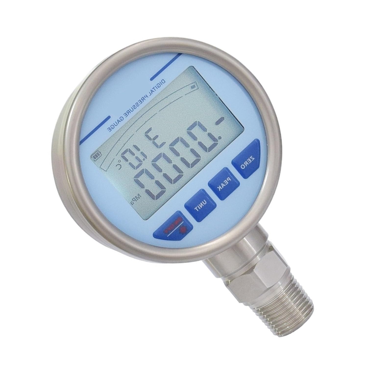 Digitales Manometer mit hoher Präzision, DR3710 80 mm Membran-Manometer, Flüssigkeitsmanometer mit Temperatur(0-250KPa)