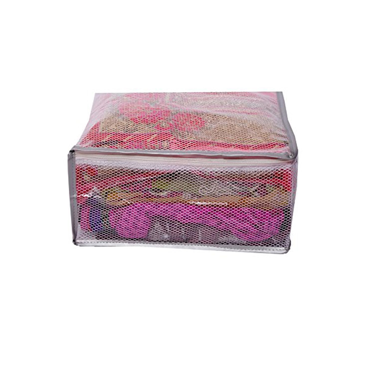 Kuber Industries Fundas de PVC para sari con cremallera, organizador de armario impermeable para ropa, ídolo para vestidos, trajes, ropa de bebé, paquete de 6 (transaprentable)