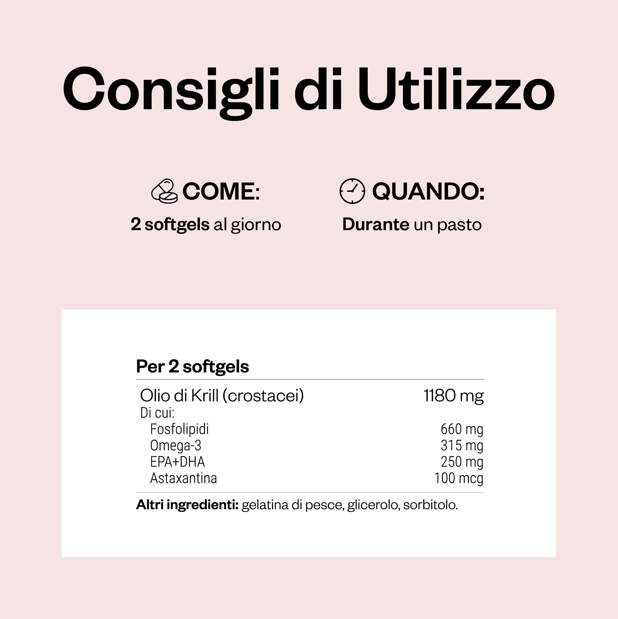 Olio di Krill - Favorisce la normale pressione sanguigna - SuperSmart | Naturalmente ricco di Omega 3 (EPA e DHA), antiossidanti e fosfolipidi
