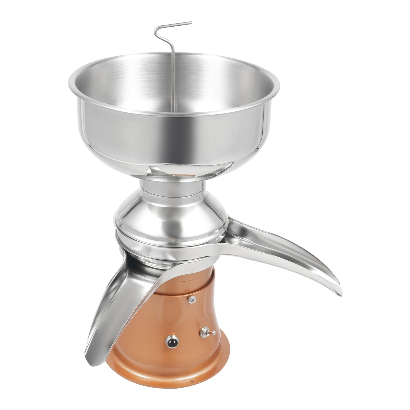 Centrifugadora de leche, 50 l/h, 9800-11000 rpm, 30 W, 4,2 L, depósito de leche de vaca | Separador eléctrico de centrífuga de leche 42L/h con regulación, contenido de grasa de leche desnatada 0,03%, 100-240V