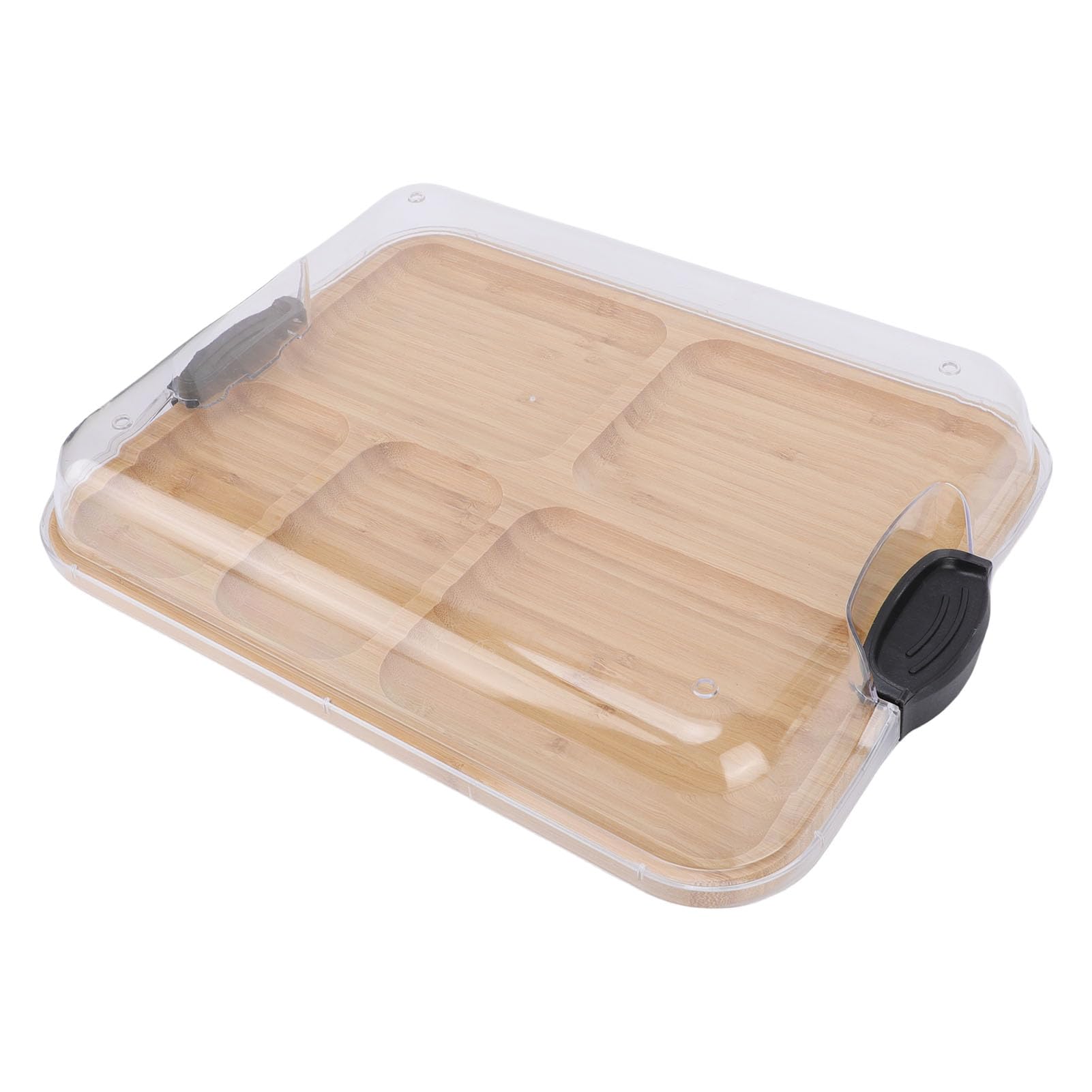 Generic Tabla de Quesos de Madera Tapa Elegante Frescura Extraíble para Fiestas y Picnics Multifuncional para Servir Amantes del Queso 11 X 0,9 X 14 Pulgadas