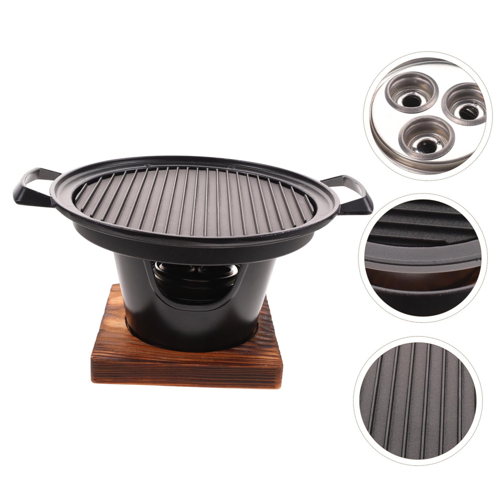 Toddmomy Barbecue Portatile Padella per Barbecue da Campeggio Mini all Aperto Forno per Arrosti Facile da Pulire e Resistente al Calore