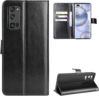 Case for ZTE Blade A71 Case Cover,Case for ZTE Blade A71 Leather Case,Flip Leather Wallet Cover Case for ZTE Blade A71 A7030 Case Black