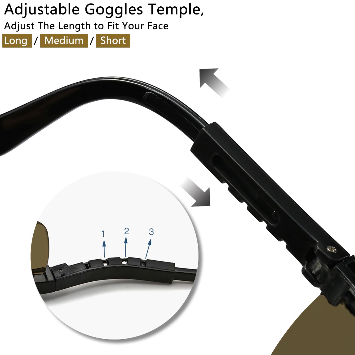 IPL190-480nm &750-2000nm Gafas de seguridad láser de terapia de luz roja, gafas láser con bloqueo UV para tratamiento de depilación y cosmetología láser, protección ocular ajustable