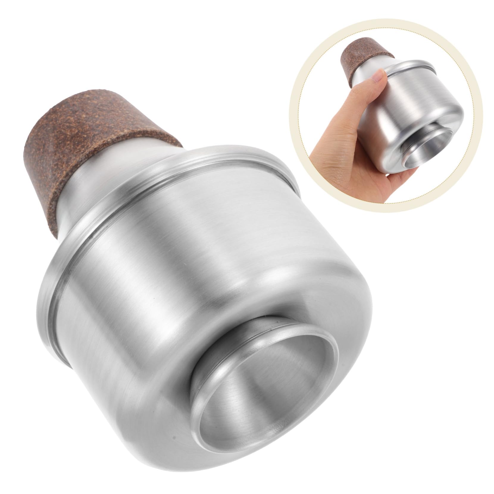 Beaupretty Silenziatore per Tromba in Lega di Alluminio Leggero e Robusto Accessorio per Pratica per Principianti Mute Portatile per Esercizi Casa Aperto