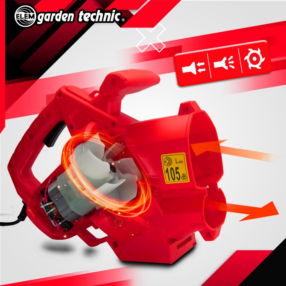 Aspirateur souffleur broyeur électrique 2800W - Elem Garden