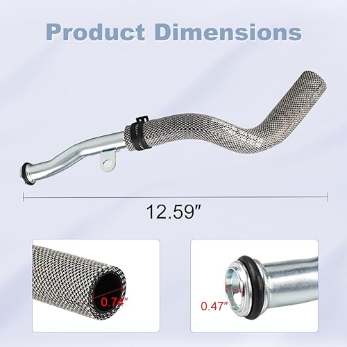 Miniatura 7 de JDMON Líneas de manguera de salida de refrigerante para enfriador de aceite de motor compatibles con Chevrolet Cruze Sonic TraxBuick Encore 1.4L L4