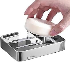 صبانة صابون رف حمام (فضي, صغير)