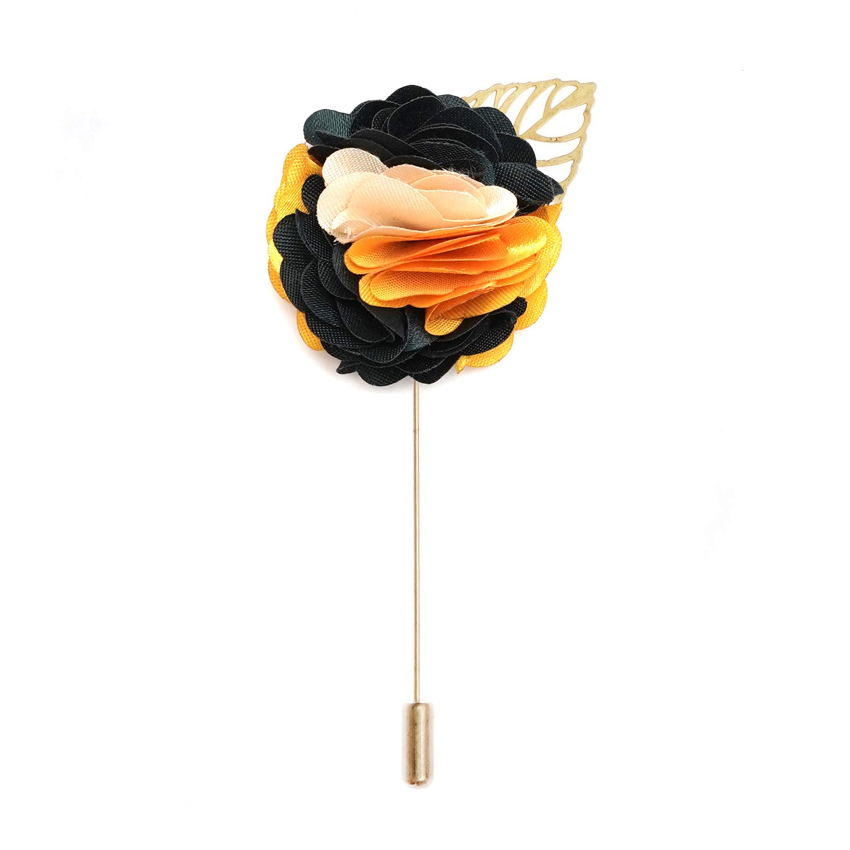 Rizoro Flower Brooch Pin Handmade Satin Boutonniere Clip For Suit Wedding Groom - Signature Brown (B08WWXJF5D) Amazon Price History, Amazon Price Tracker