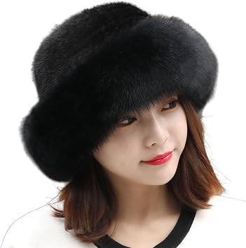 Womens Winter Furry Hat, Fashion Sweet and Cute Warm Thick Fisherman Hat Basin Hat