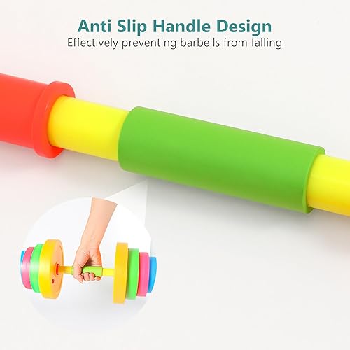 Miniatura 4 de BESPORTBLE Adjustable Dumbbell Weight Set For Kids, Plastic Dumbbells With Water Filling, Exercise Hand Weights For Strength Training, Gym Boys 5-8