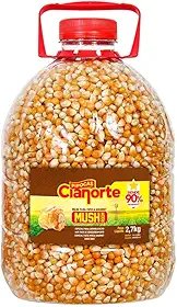 2,7kg Novo Milho Mushroom 90% Arredondamento Para Pipoca Gourmet Cianorte - Embalagem Original Lacrada