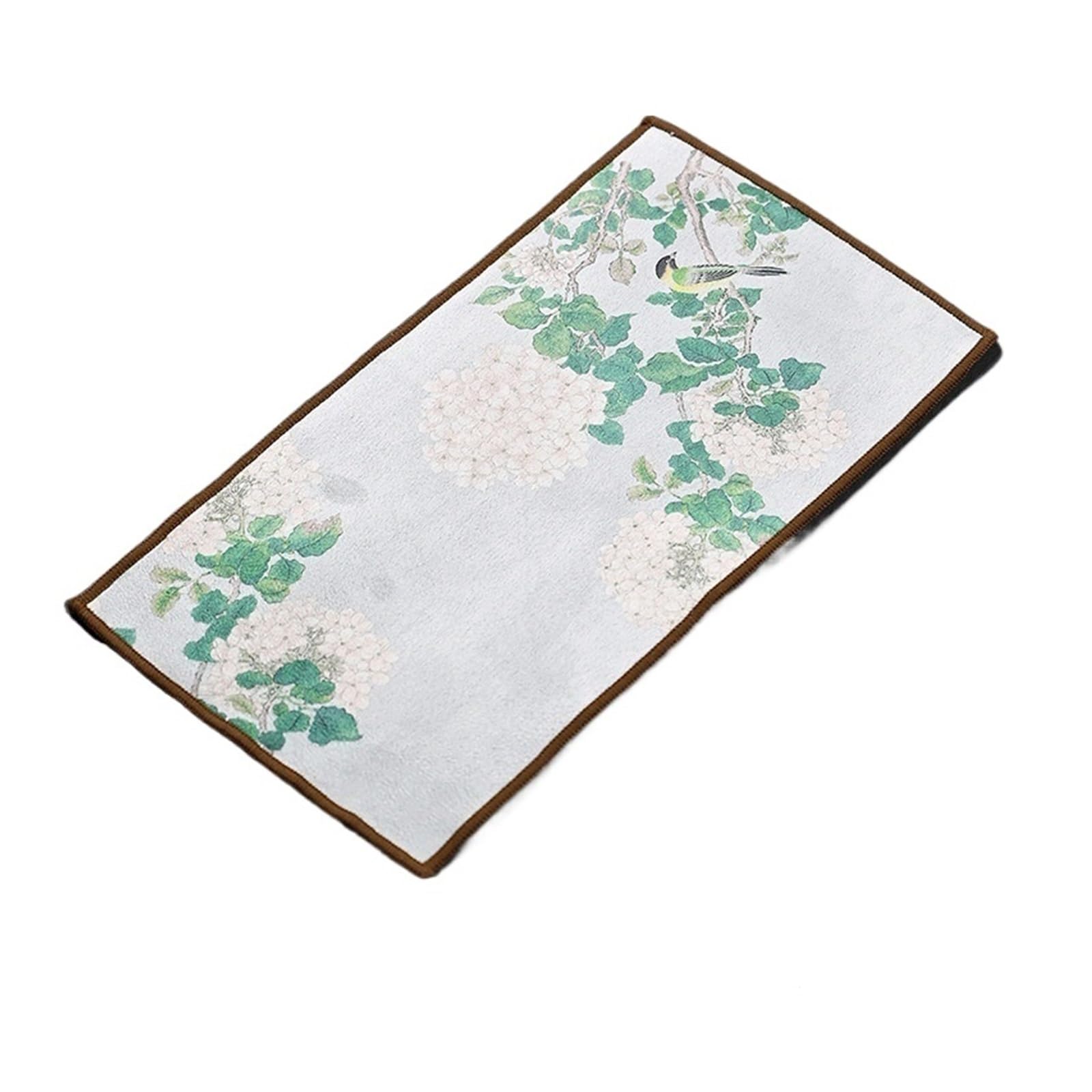 LUYSGBXR Tea Towels Thickened Fleece Water Absorption Tea Towel Painted Cloth Special Table Clay Teapots Rag Napkins(Color 4)