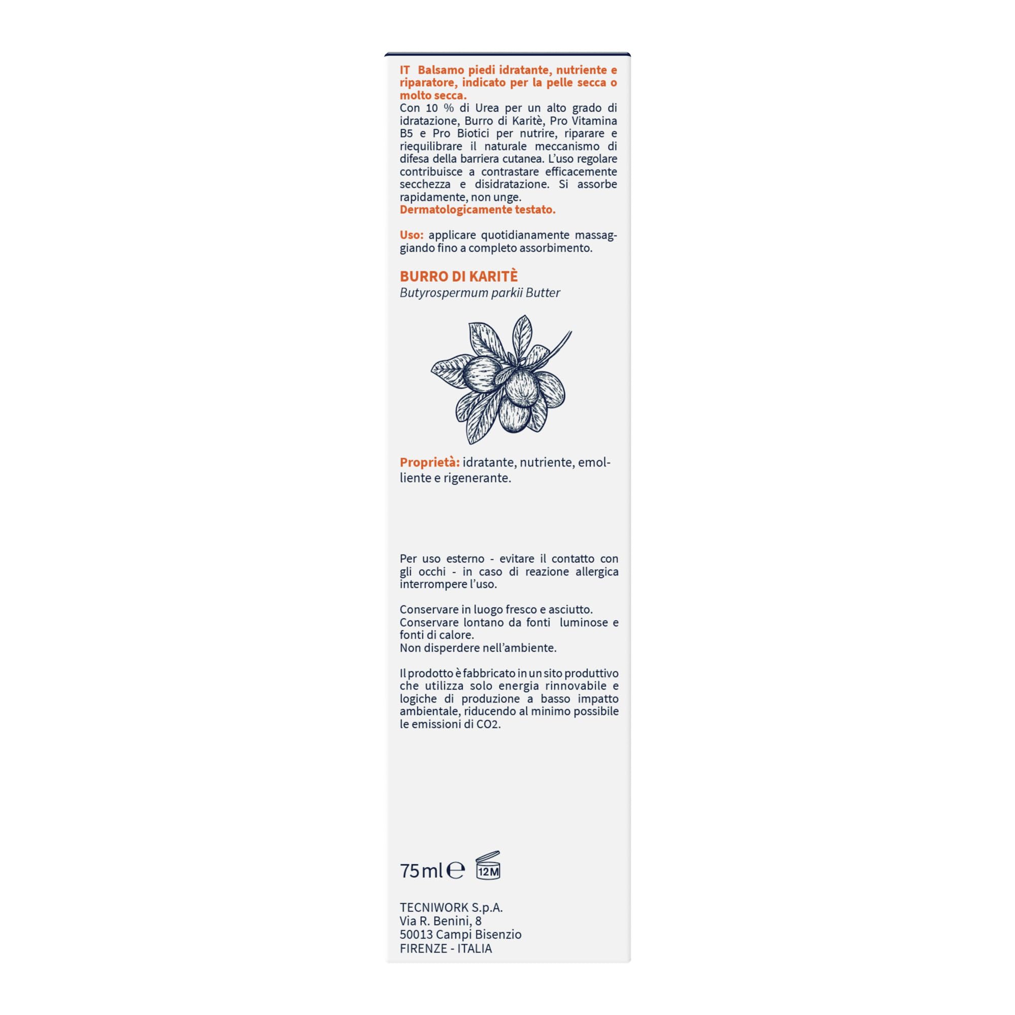 Uremed +10 - balsamo piedi idratante e riparatore con 10% di urea 75 ml