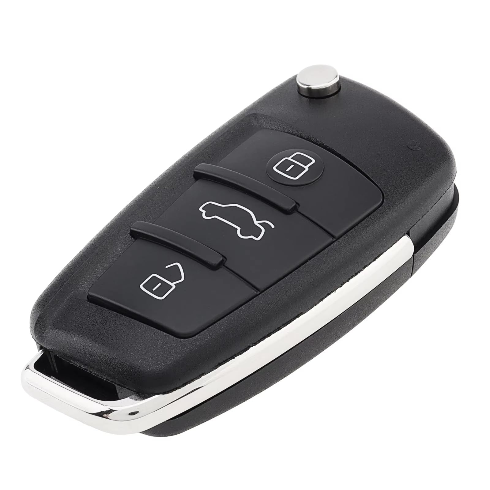 Compatibile Con Per Q7 2007 2008 2009 2010 2011 2012 2013 S6 Custodia Telecomando Auto A 3 Pulsanti Ribaltabile Chiavi