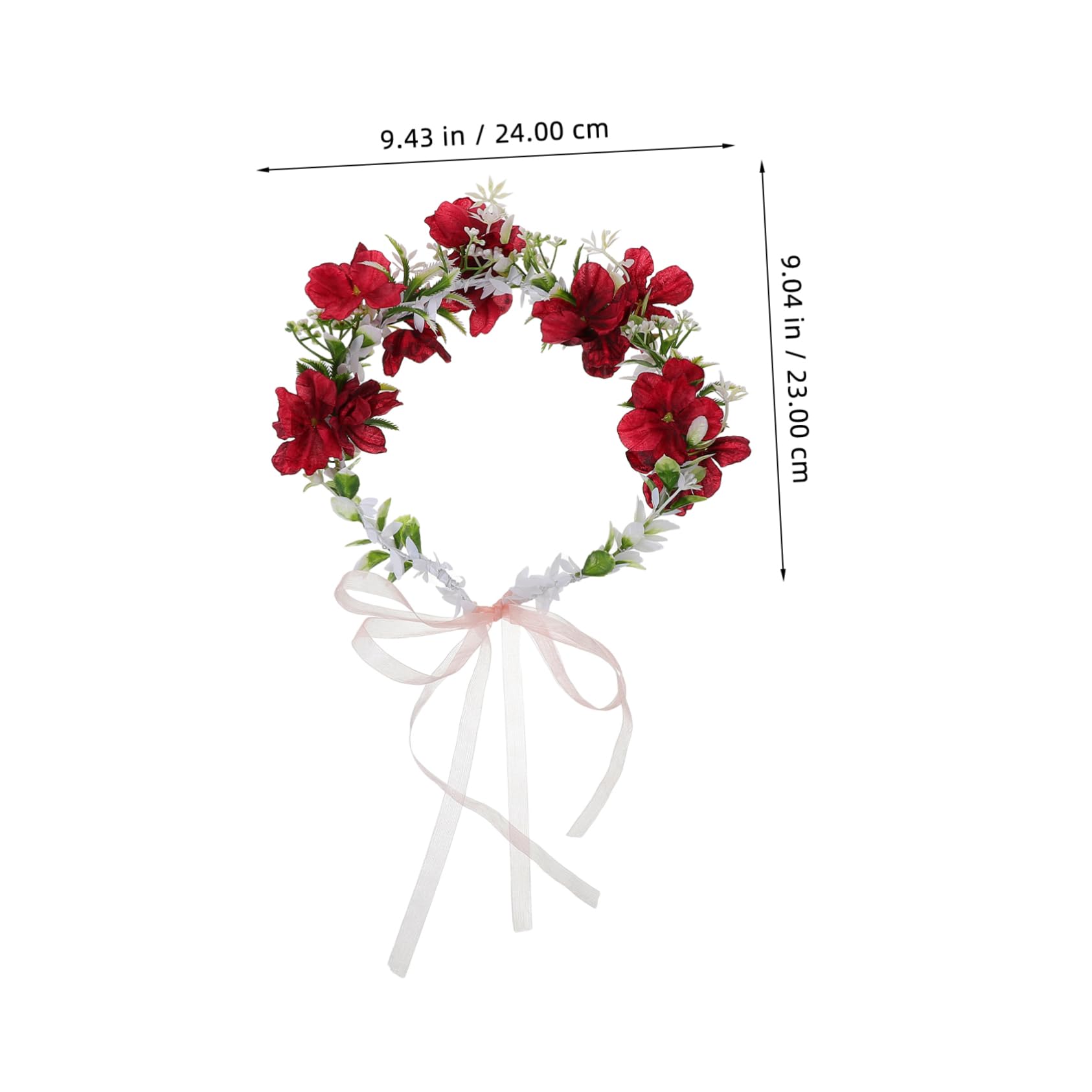 SOIMISS 5st Kranz Tiara Blumengirlande Haarschmuck Für Damen Haarband Blumenkranz-stirnband Blumenstirnband Künstliche Blumenkrone Haarschmuck Mit Blumen Stirnband Stoffblumen