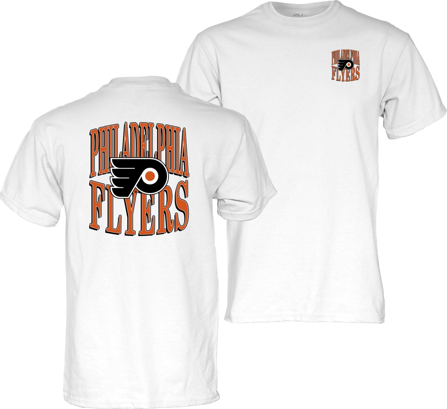 Blue 84 NHL Officially Licensed T-Shirt Front/Back White
