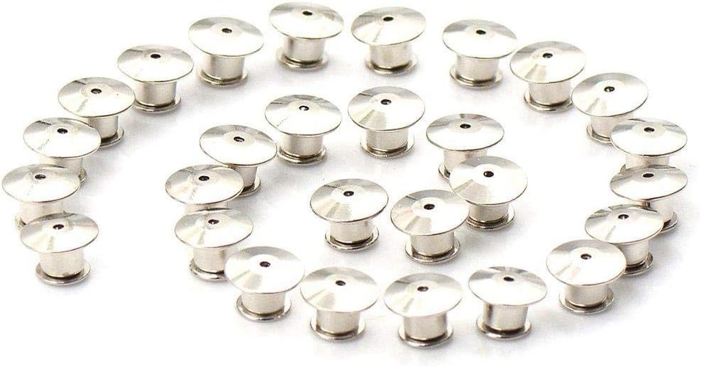 Eshylala 50 Pieces Locking Pin Keepers Backs Pin Keepers