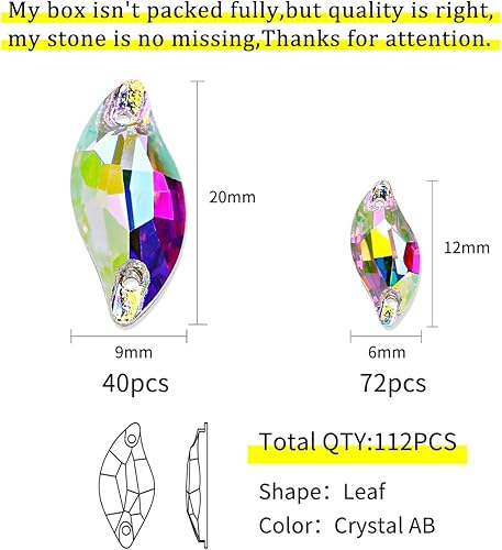 Miniatura 3 de Dongzhou Ab de cristal para coser diamantes de imitación con parte trasera plana, 2 agujeros para ropa, vestidos, manualidades, cuentas de costura,