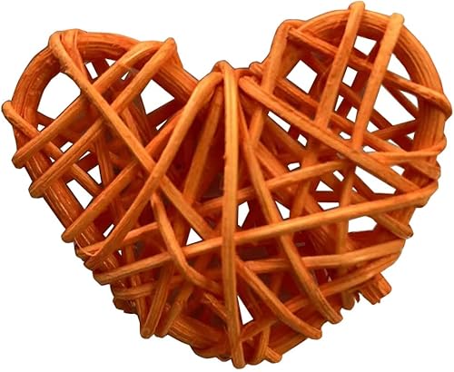 Miniatura 5 de Bola de ratán con forma de corazón de 2 pulgadas, para jardín, decoración del hogar, árbol de Navidad, cumpleaños, día de San Valentín, compromiso,