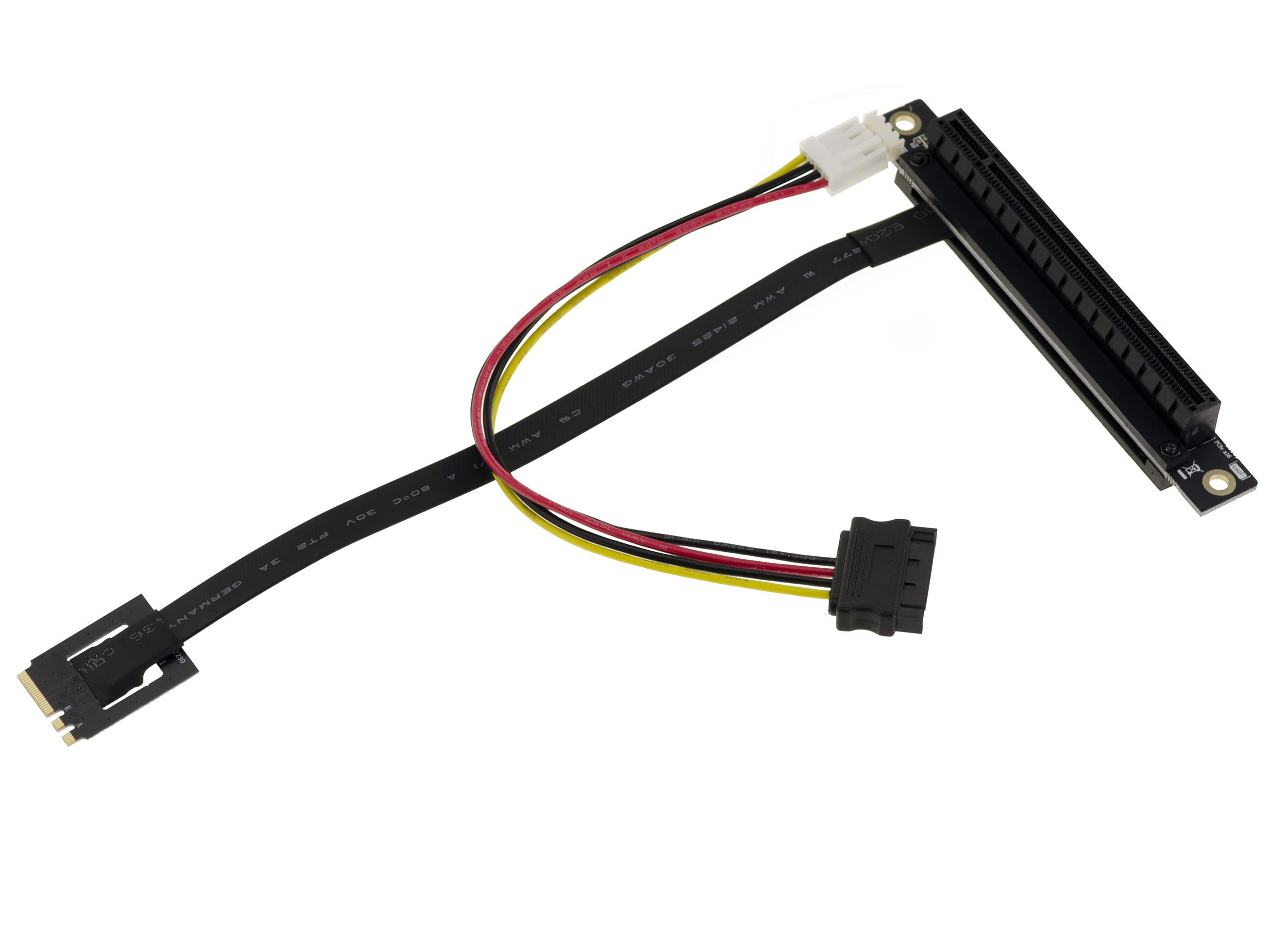 Riser Card PCI Express 3.0 x16 la x16 slot unghi 90 grade stanga - Slot