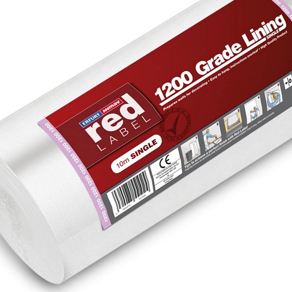 Erfurt Lining Paper 1200 Grade- 1 Single Roll