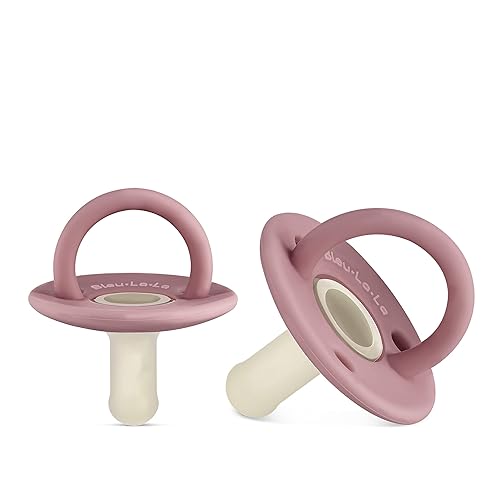 Bleu La La Lulubabe - Chupete con pezón de hospital estándar Avent  Juego de silicona suave de dos tonos para bebés, bebés y niños pequeños (etapa