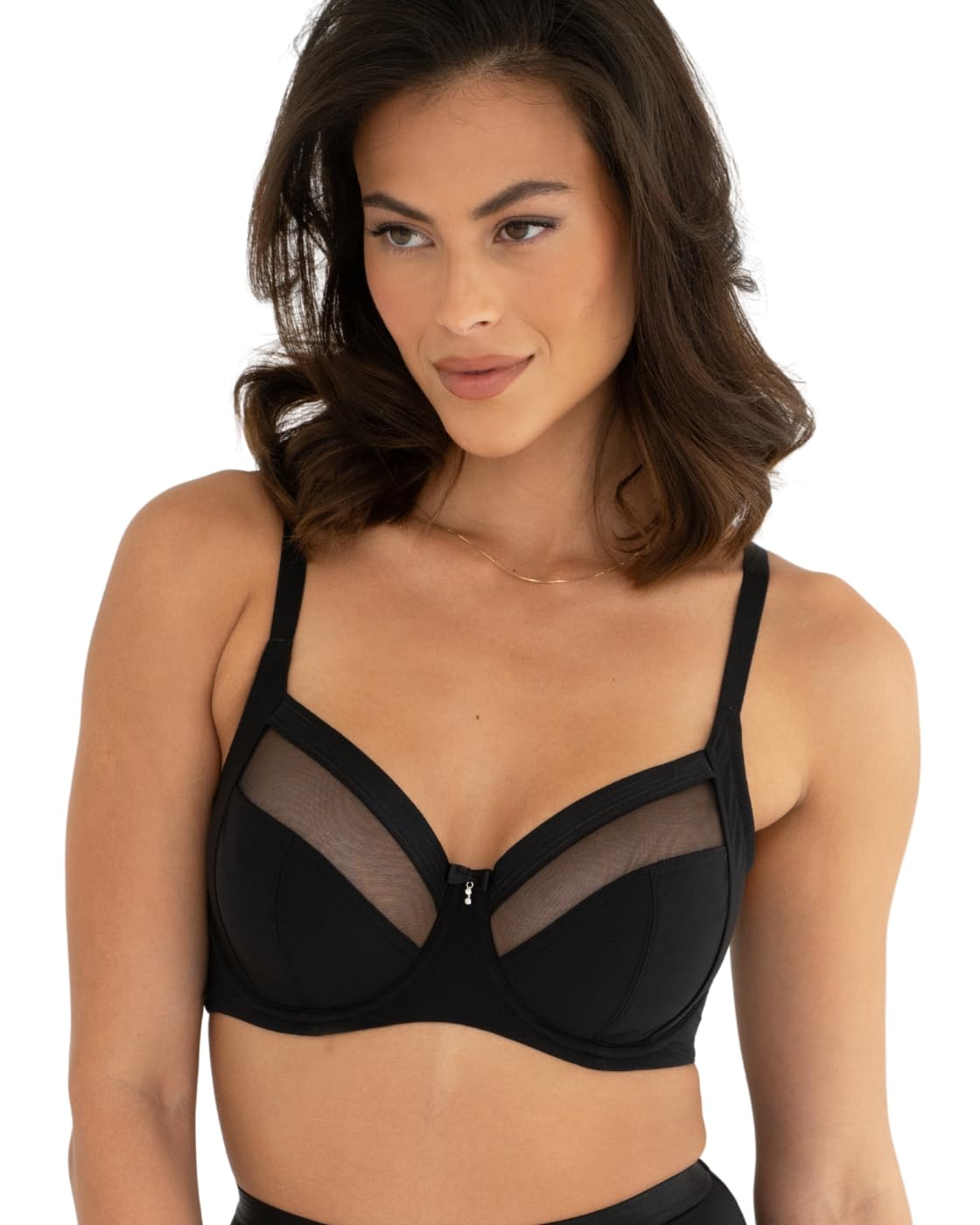 Pour Moi 15010 Viva Luxe Non Padded Side Support Bra Black