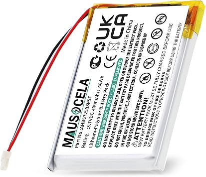 AHB572535PST Replacement Battery, Compatible Jabra Evolve 75 Wireless Headset Battery-400mAh/1.48Wh-3.7V Li-Polymer