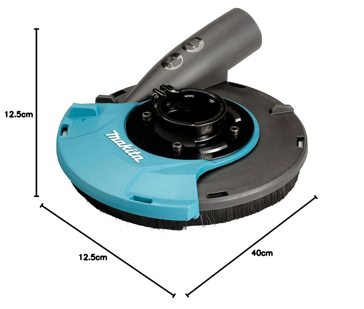 WERKMAX Makita Betonschleifer Set 125 mm – Betonschleifer Winkelschleifer mit Diamant Schleiftopf – Absaughaube 191W06-8 – Beton Estrich Fliesenkleber schleifen