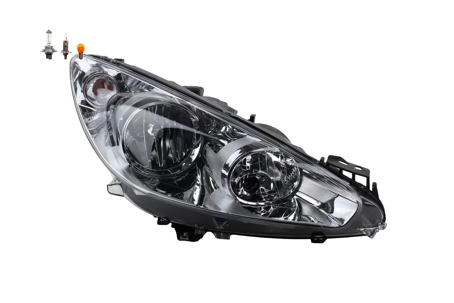Johns Faro alogeno anteriore per Peugeot 308 05/2011 - Lampadina destra