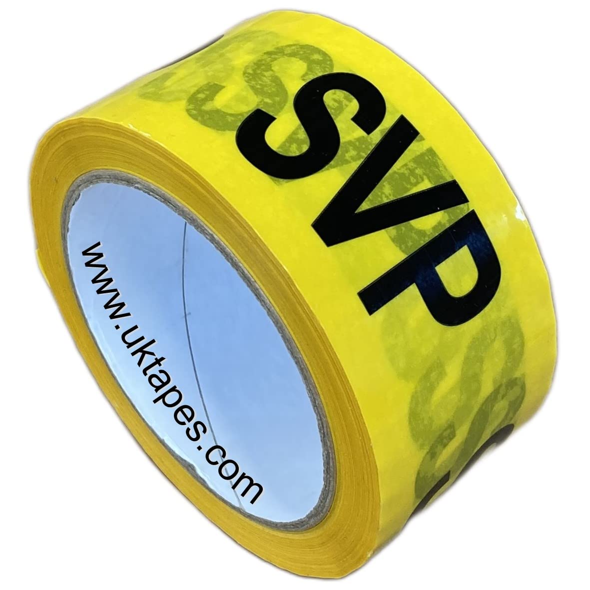 SVP self-adhesive marking tape - Printed tape to mark SVP (SOIL VENT PIPE) - groundworks/drainage labelling tape marked SVP - scuffproof covering for extra durability - UKT30SVP