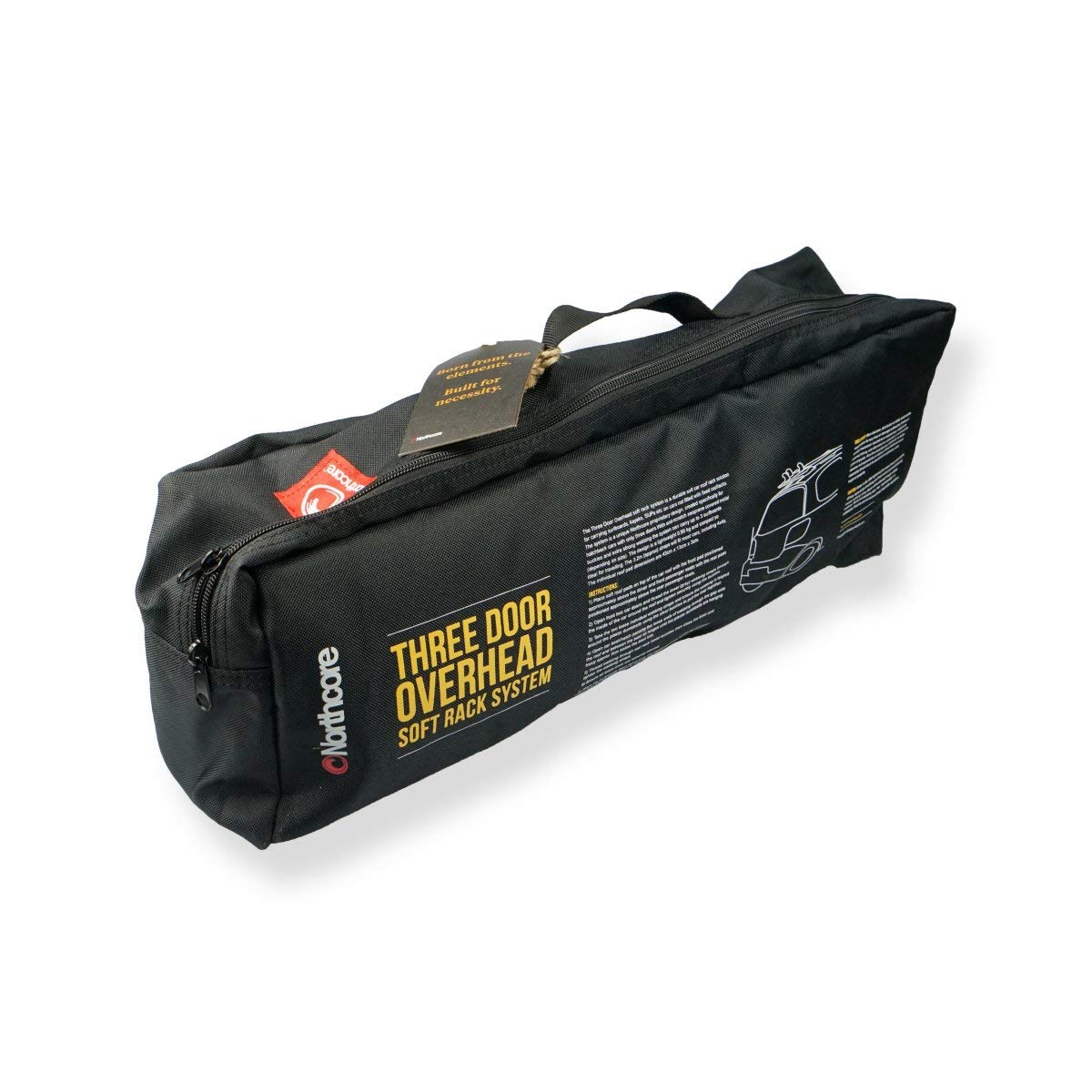 Northcore Surf Accessories Three Door Overhead Soft Rack