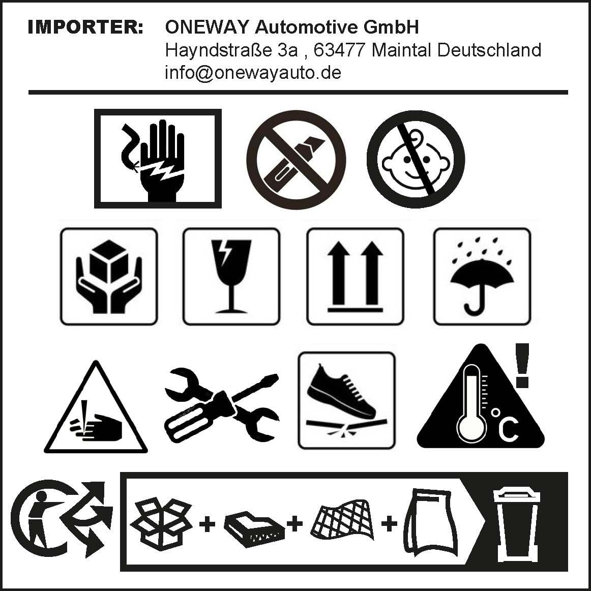 Oneway Jupe de pare-chocs arrière (Diffuseur) compatible avec Cupra Formentor 2020-2024 - Noir brillant