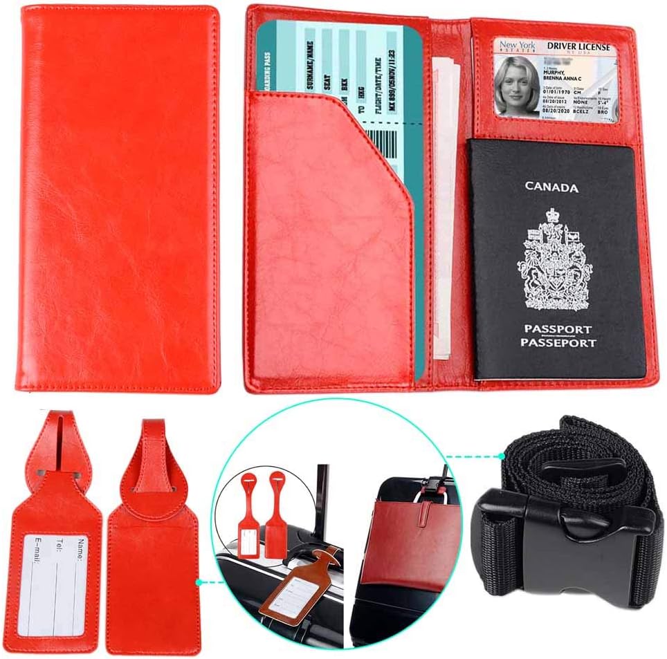 XEYOU Travel Wallet Passport Holder Soft Leather Passport