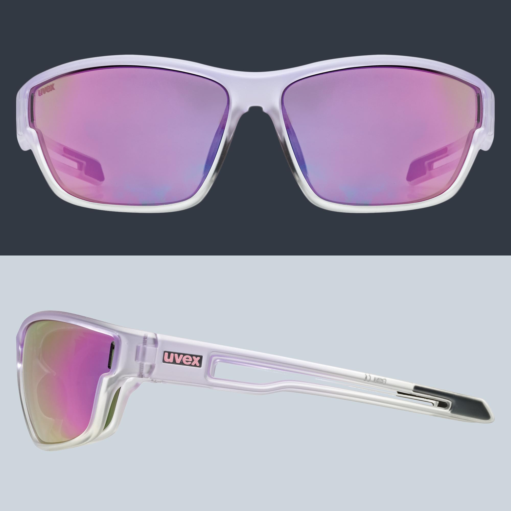 uvex sportstyle 806 - Sportbrille für Damen und Herren - starker Schutz vor Sonnenstrahlung - 100% UVA-, B, C Schutz