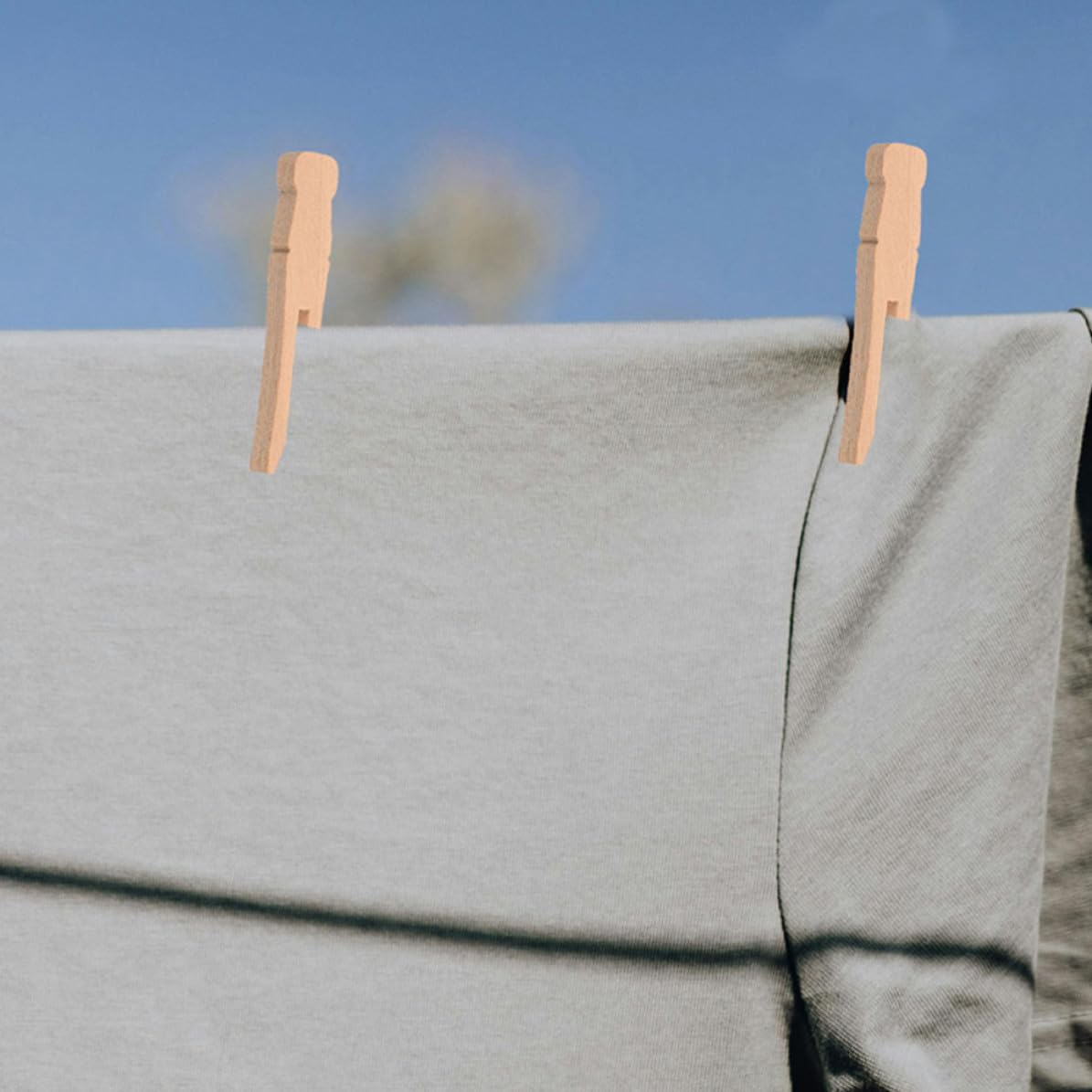 Pinzas de Madera Redondas para Ropa, 100 Piezas Resorte Fuerte, Uso Versátil para Lavandería y Exhibición de Fotos