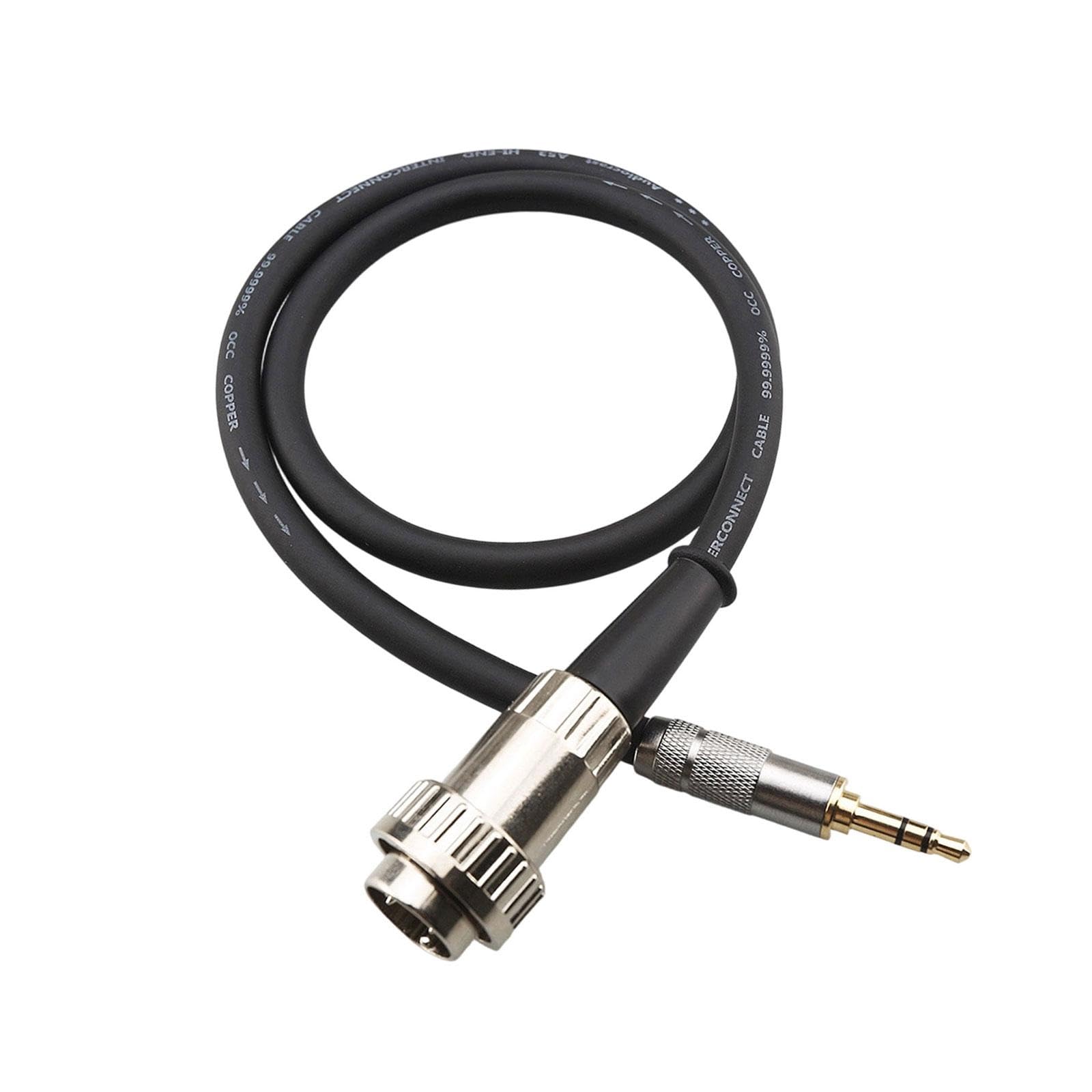 Cable de 3,5 mm a DIN de 5 pines para transmisión de sonido desde conectores, cable de sonido, ideal para música y reproducción