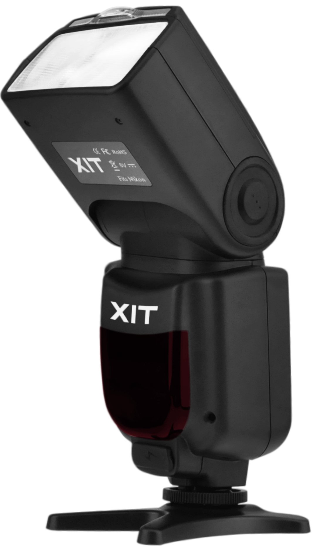 Xit XTDF260N Elite Series Digital SLR Auto-Focus Power Zoom E-TTL Flash with LCD Display, Bounce/Swivel for Nikon DSLR (Black)