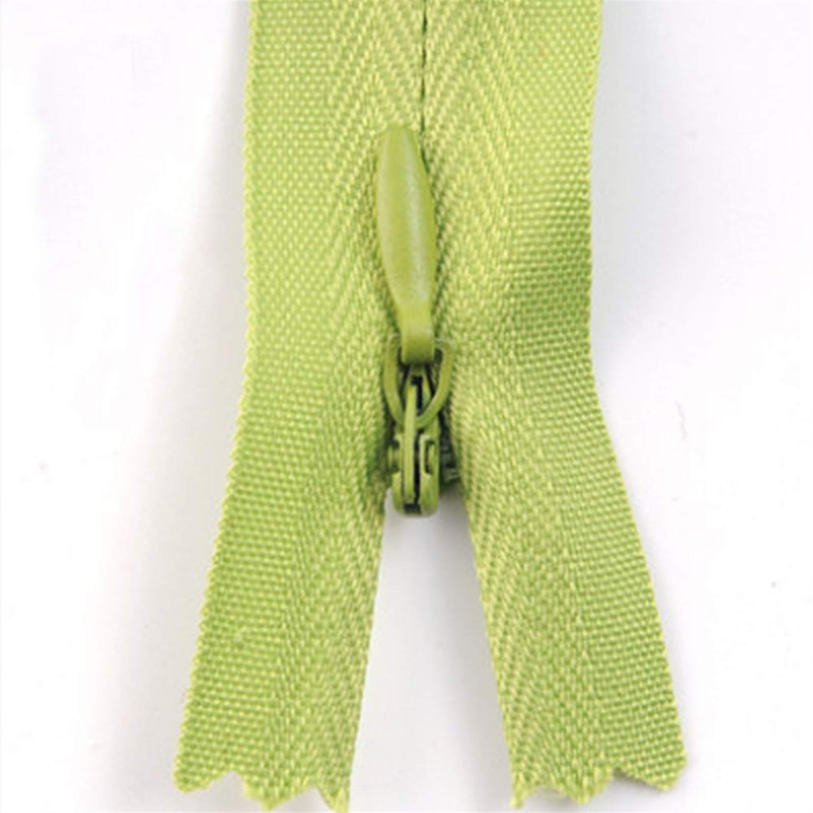CFFQDQUANB Zipper for Bags, Zipper 10pcs/Bag 28cm-60cm NO.3 Long Invisible Zippers,for Sewing Clothes Accessory,(Green)