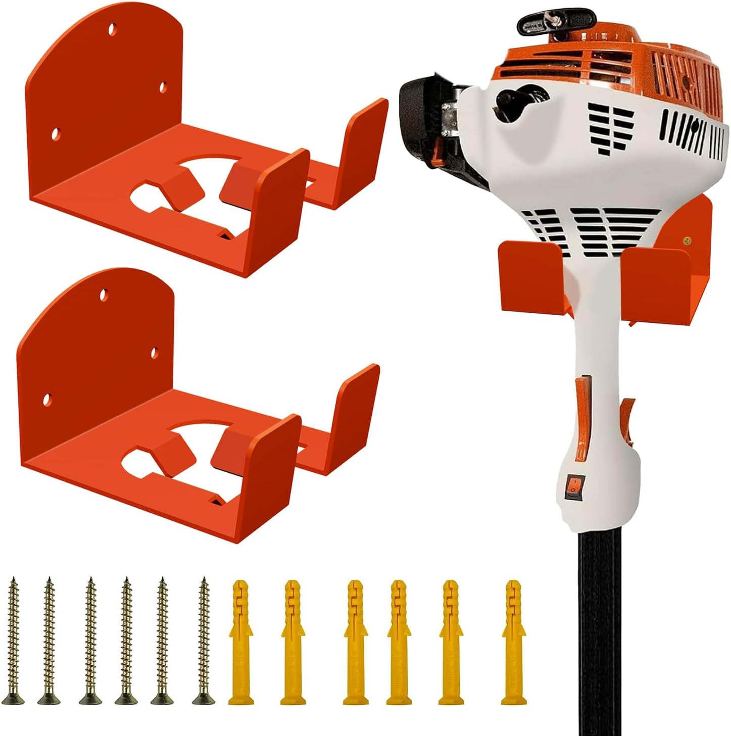 Amazon.com: BIHOMIFI Weedeater Hanger Wall Mounted Grass Trimmer Rack ...