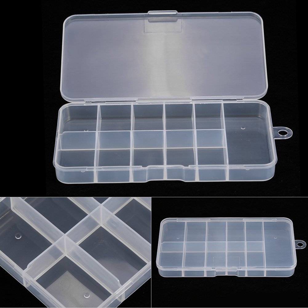 Nail Art Empty Storage Case Nail Tip Box, Nail Storage Container Nail Tip Storage Box, 10 Grid Nail Art Tools Storage Case for Home Beauty Salon-image-16