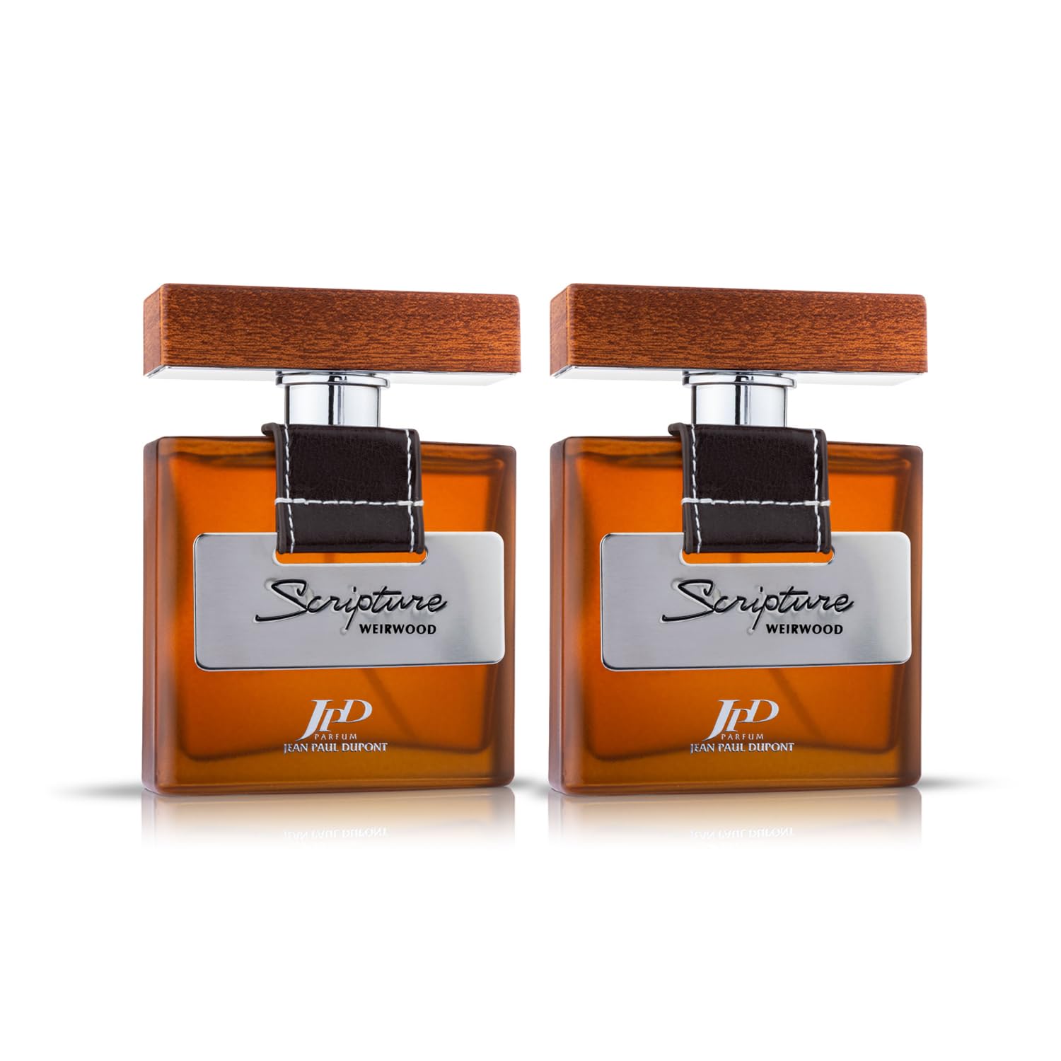 Jean Paul Dupont(JPD) Scripture Weirwood - Eau de Toilette 100ml (Pack of 2)- Long Lasting Perfume for Men - with Oriental, Floral and Woody