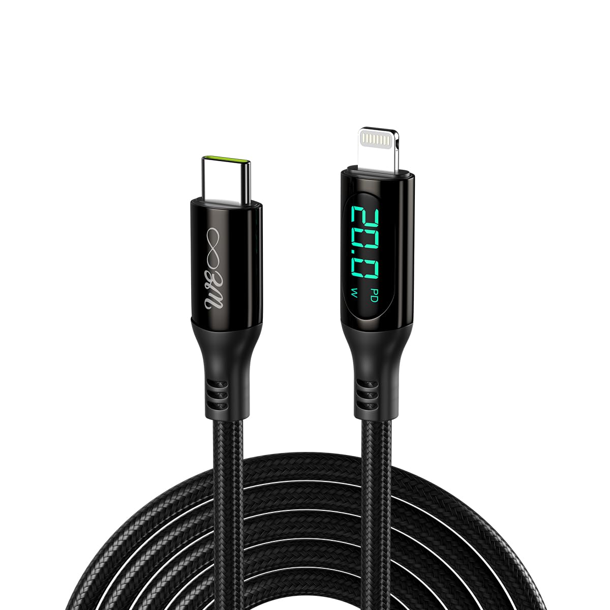 WALTA ELITE Real+ Pro Adv Premium Type-C to Compatible With Iphone Fast Charging Digital Display Cable Charge Upto 5 Amp (B0CQMC7YLV) Amazon Price History, Amazon Price Tracker