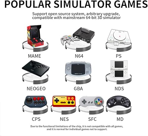 Miniatura 7 de Powkiddy RK2023 Consola de juegos retro de mano con 2000 juegos, consola de videojuegos arcade portátil de 16G + 128G de 3.5 pulgadas para niños y