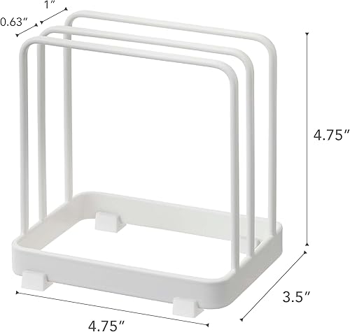 Miniatura 6 de YAMAZAKI Home Plate Soporte para tabla de cortar - Organizador de soporte de estante de almacenamiento de cocina - Acero
